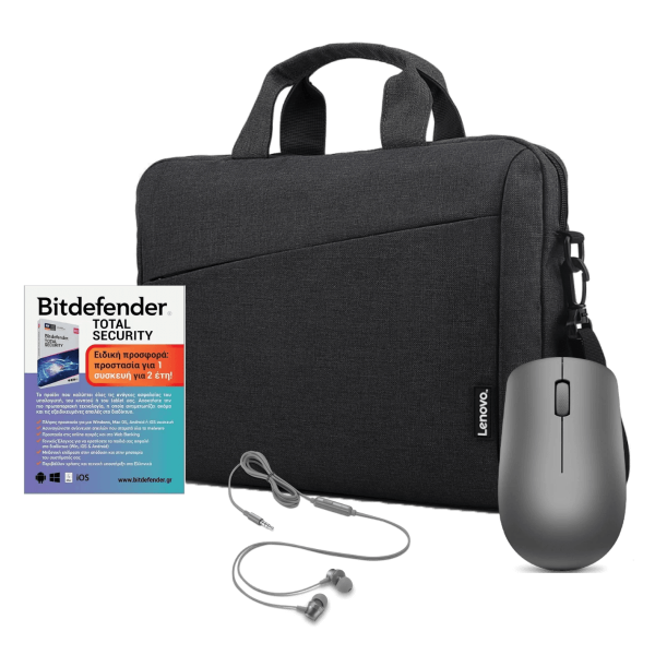 SmartPack: Notebook Advance (Lenovo T210 Topload Black + Headphone Lenovo 110 Stereo Analog In-Ear+ Mouse Lenovo Wireless 530 Graphite+Antivirus Bitdefender) SmartPack: Notebook Advance (Lenovo T210 Topload Black + Headphone Lenovo 110 Stereo Analog In-Ear+ Mouse Lenovo Wireless 530 Graphite+Antivirus Bitdefender)